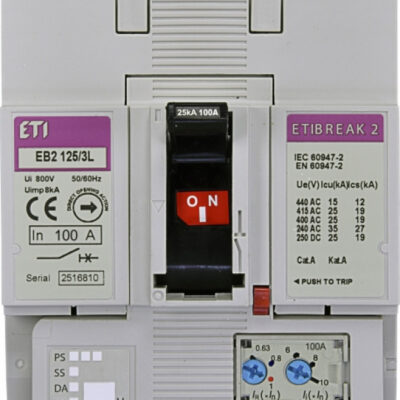 EB2 125/3L 100A 3p 25kA ETI