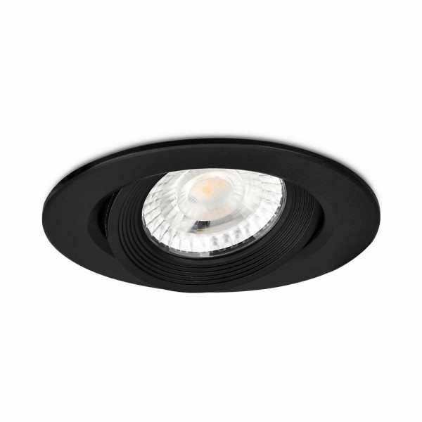 Led spot svetiljka 3u1 5w crna krug