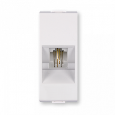 Telefonska prikljucnica RJ12 6/2 1M bela 661.0