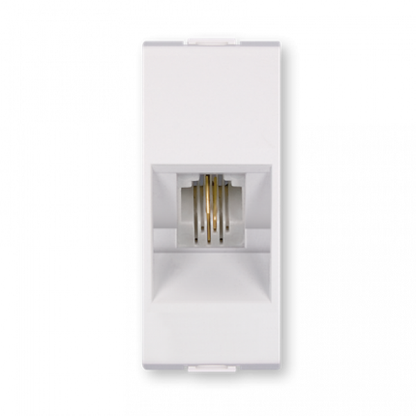 Telefonska prikljucnica RJ12 6/2 1M bela 661.0