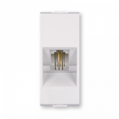 Telefonska prikljucnica RJ12 6/4 1M bela663.0