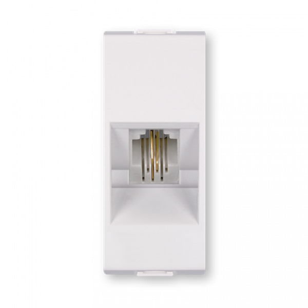 Telefonska prikljucnica RJ12 6/4 1M bela663.0