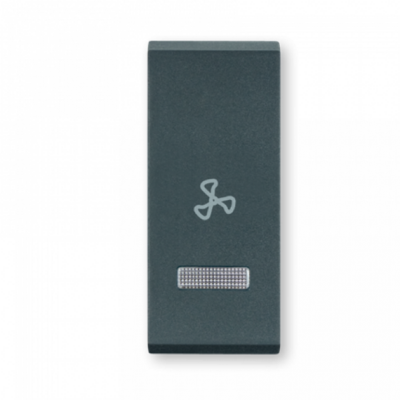Taster 1M ventilatora sa indikacijom antracit 65425.A
